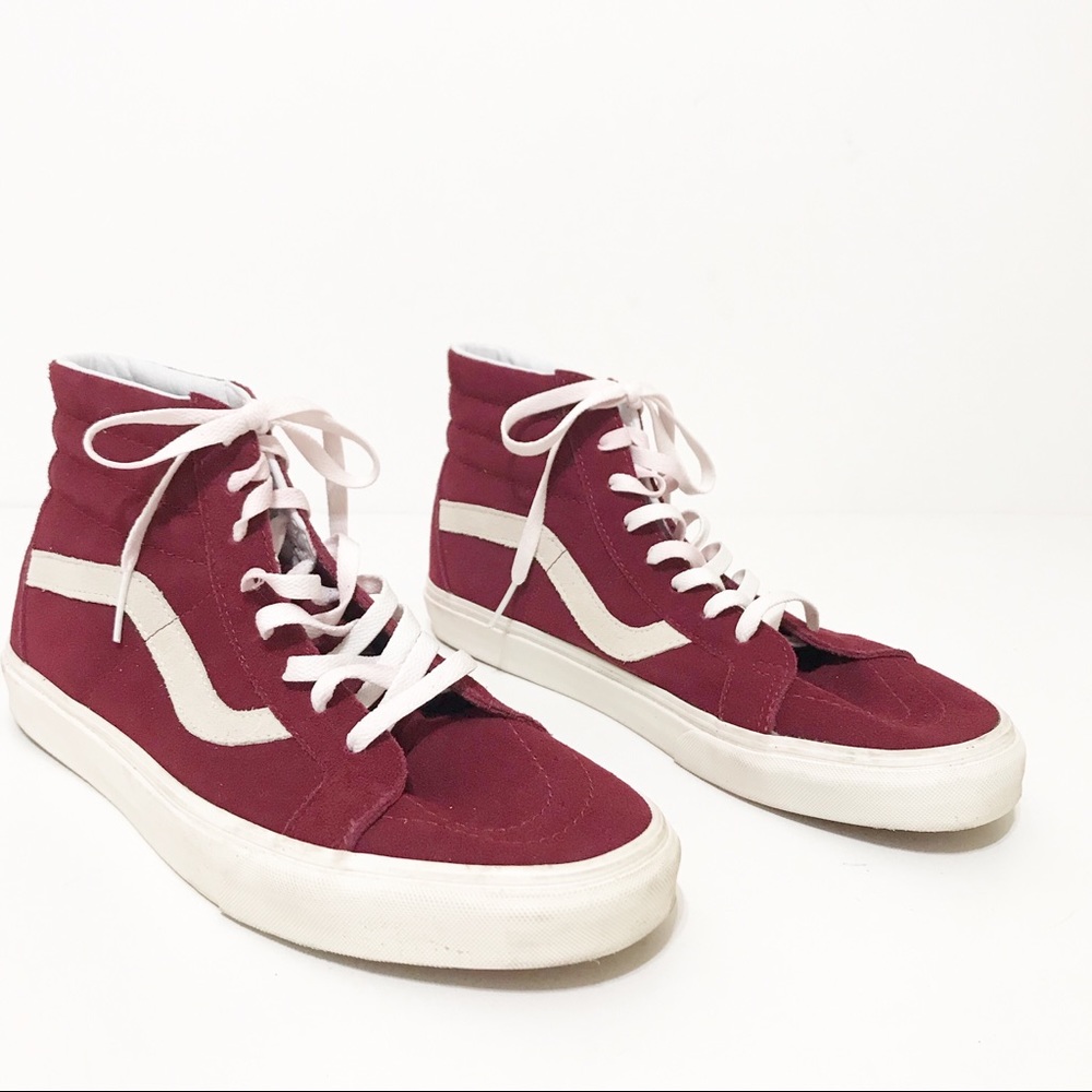 Vans High Tops Wine Sk8 Size 12